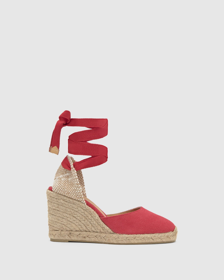 Holly Muse Wedge Pumps – Red