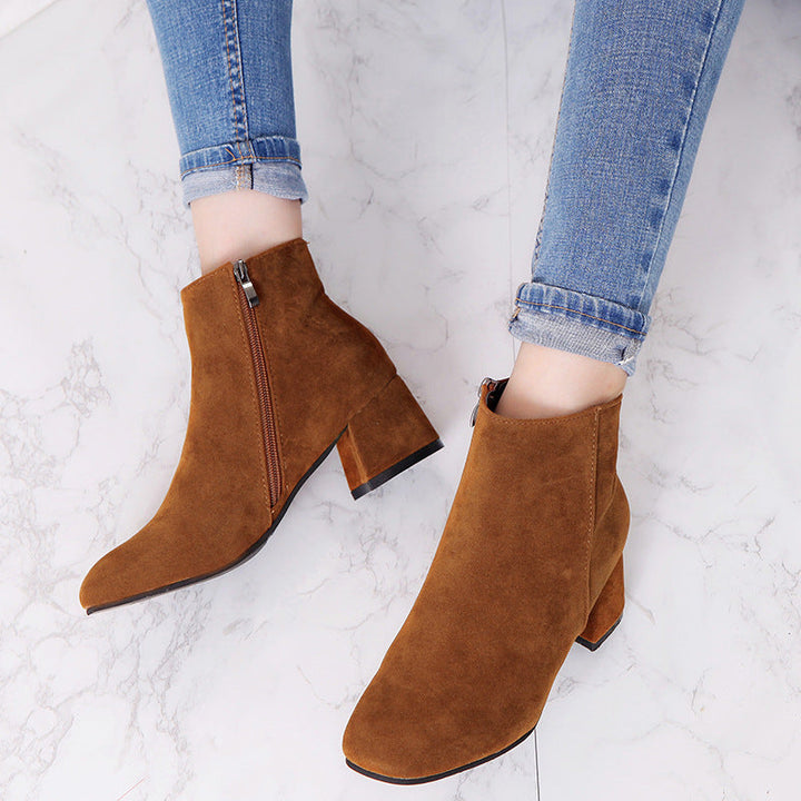 Lara Charm Heeled Boots by Perlamila