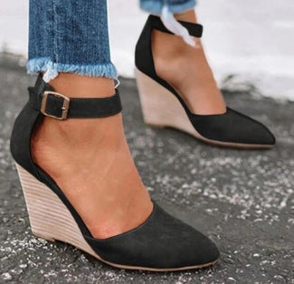 Marlow Solace Wedge Pumps by Perlamila
