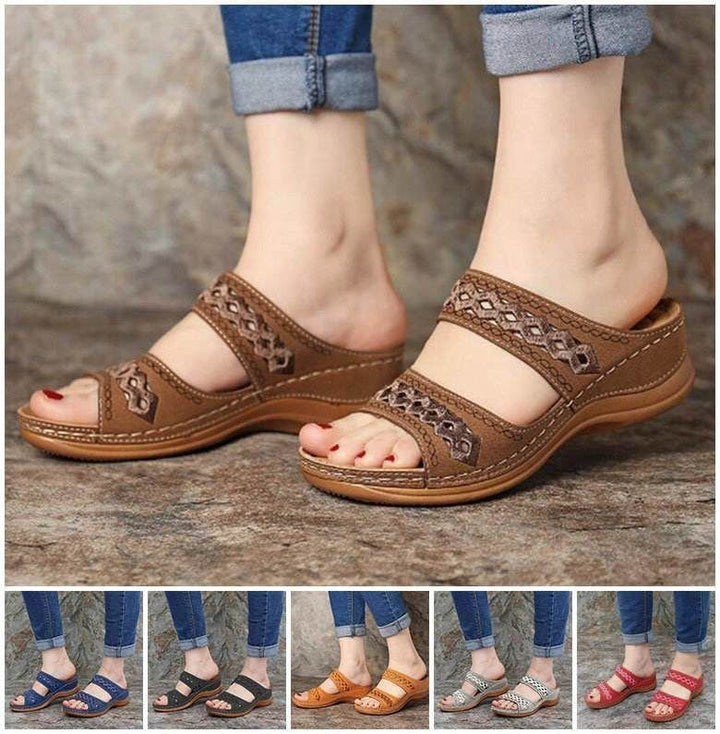 Clara Charm Embellished Sandals by Perlamila