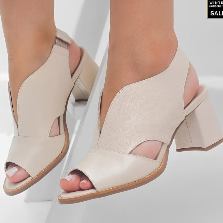 Kendall Lagoon Heeled Sandals – Beige