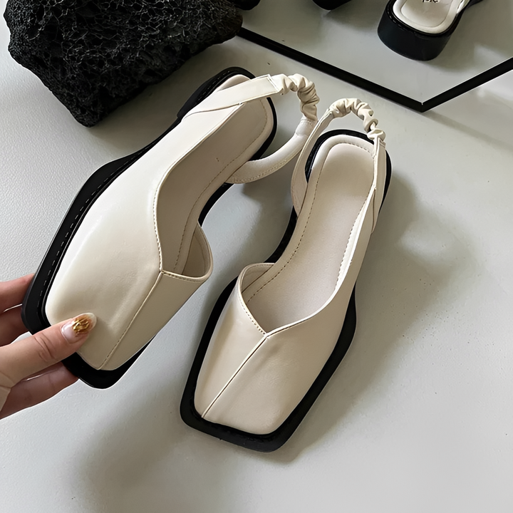 Kelsey Harmony Slingback Ballet Flats – Beige