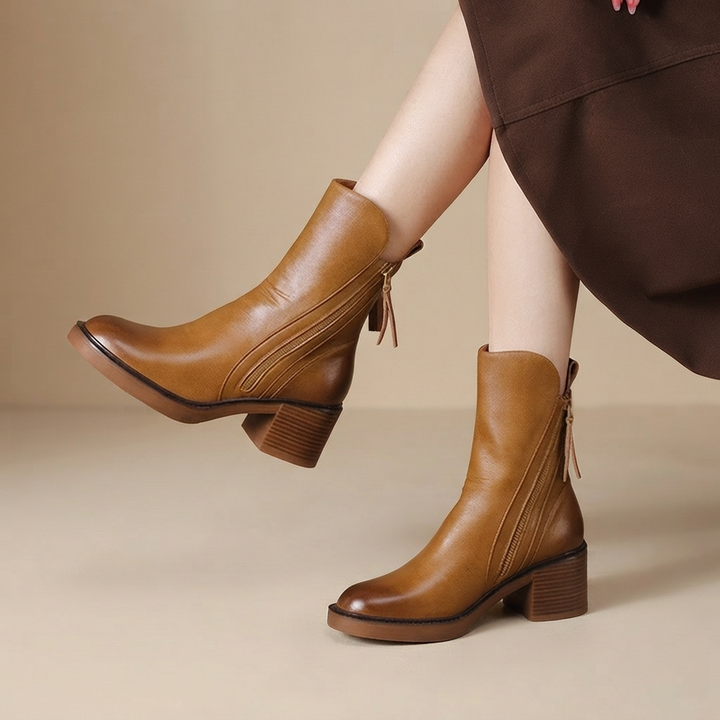 Lennon Promenade Ankle Boots – Brown