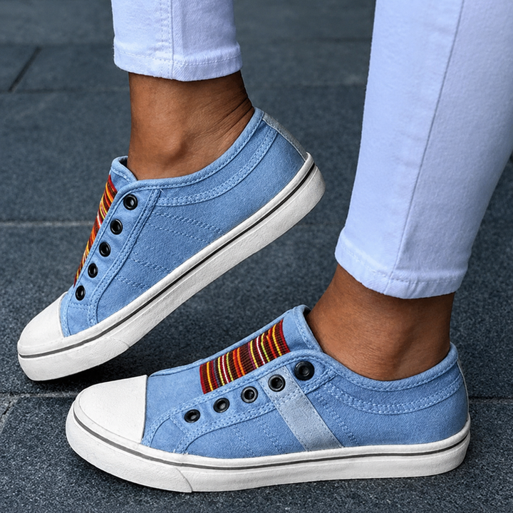 Quinn Promenade Slip-On Sneakers – Blue