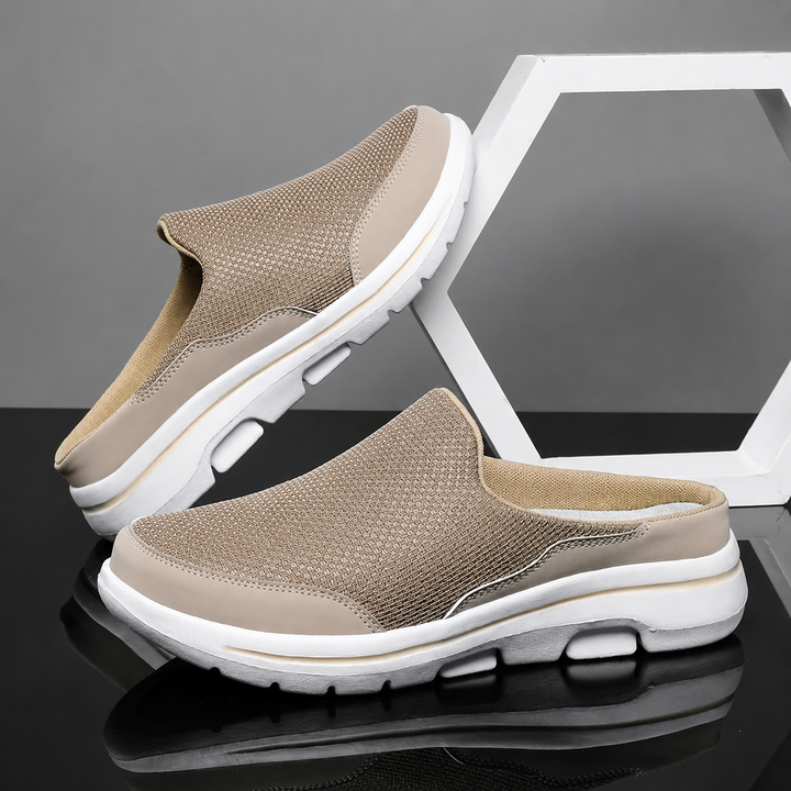 Riley Muse Slip-On Sneakers – Beige