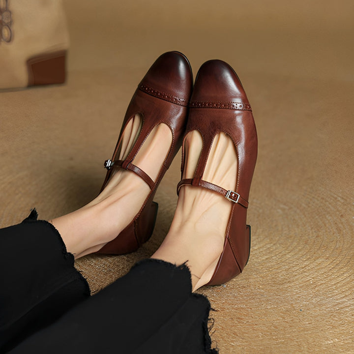 Shelby Lagoon Ballet Flats – Brown