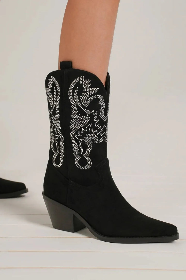 Sage Lagoon Ankle Boots – Black