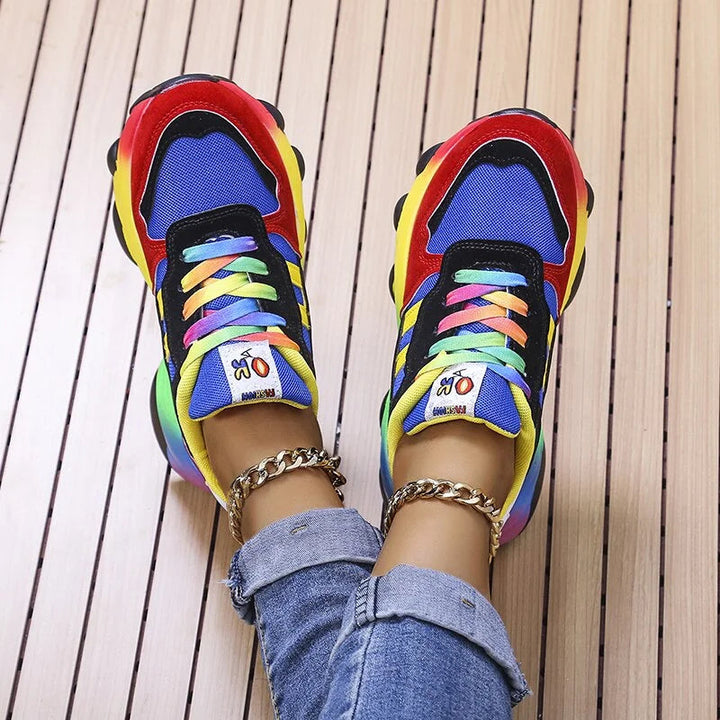 Blair Lyric Platform Sneakers – Blue