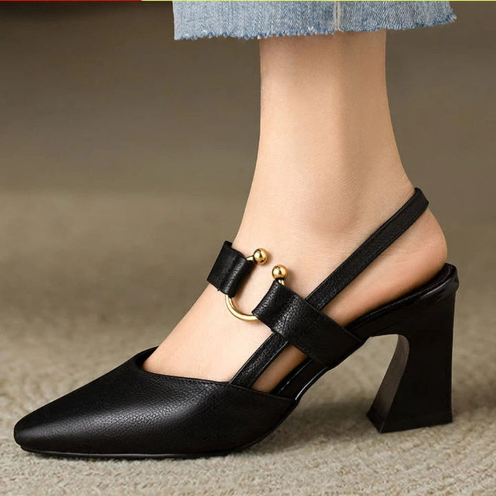 Quinn Harmony Slingback Heels – Black