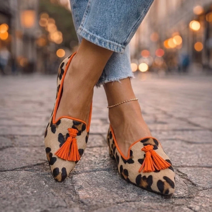 Kelsey Promenade Ballet Flats – Orange