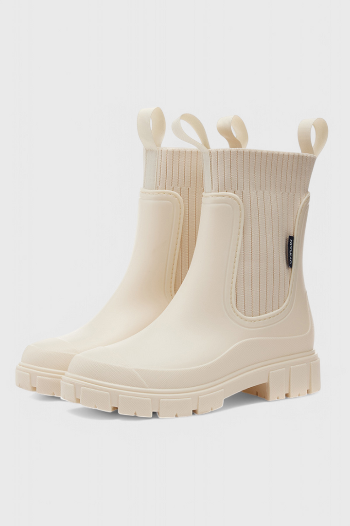 Jocelyn Riviera Chelsea Ankle Boots – Beige