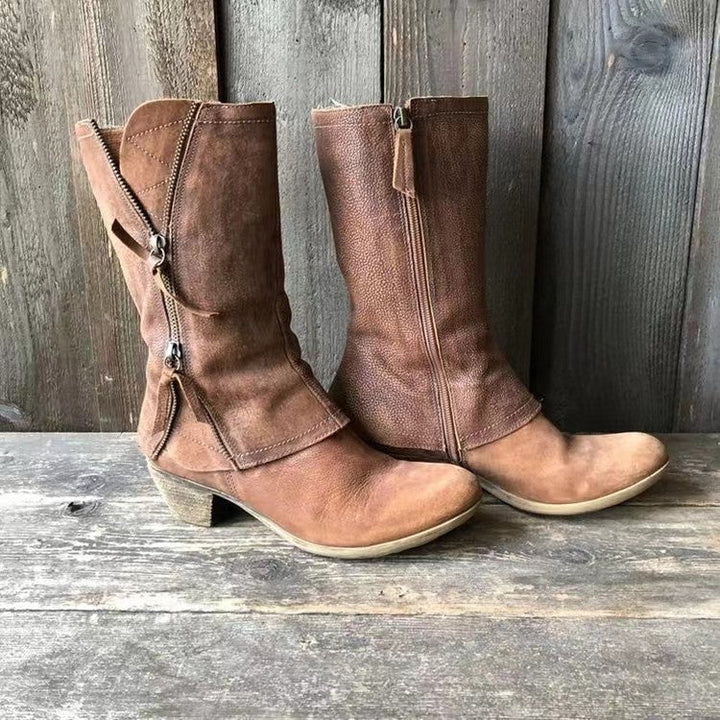 Frances Vesper Mid-Calf Boots by Perlamila