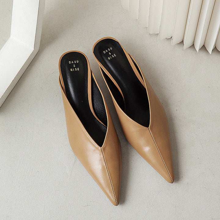 Cora Vesper Heeled Mules by Perlamila