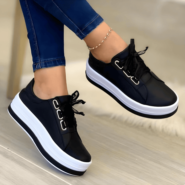 Hadley Lagoon Platform Sneakers – Black