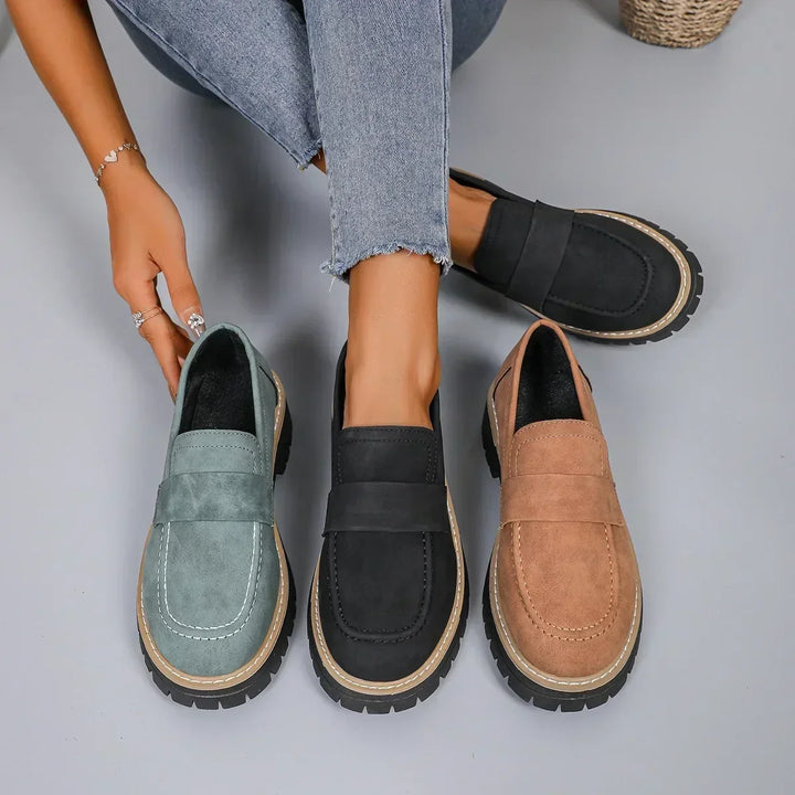 Adeline Luster Loafers by Perlamila