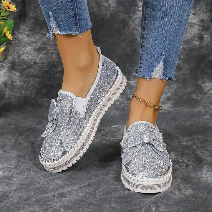 Zoe Halo Platform Loafers by Perlamila