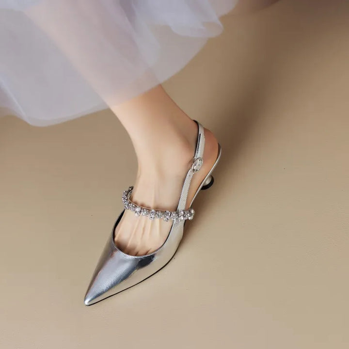 Lottie Solace Kitten-Heel Pumps by Perlamila