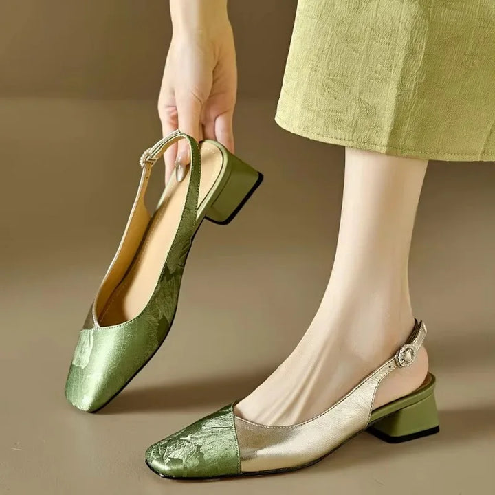 Ivy Luster Slingback Pumps by Perlamila