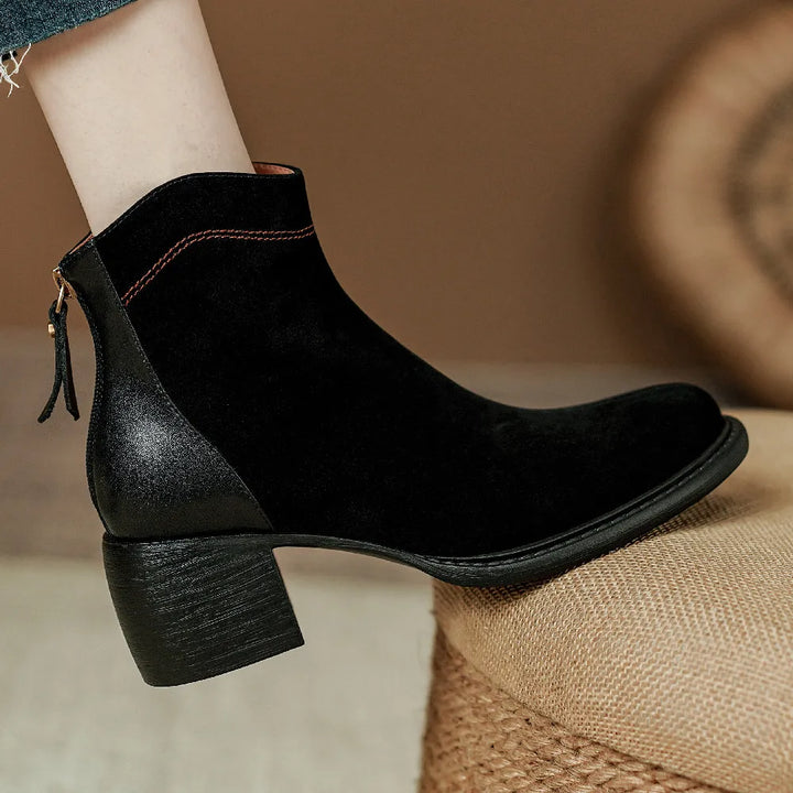 Anya Luster Ankle Boots by Perlamila