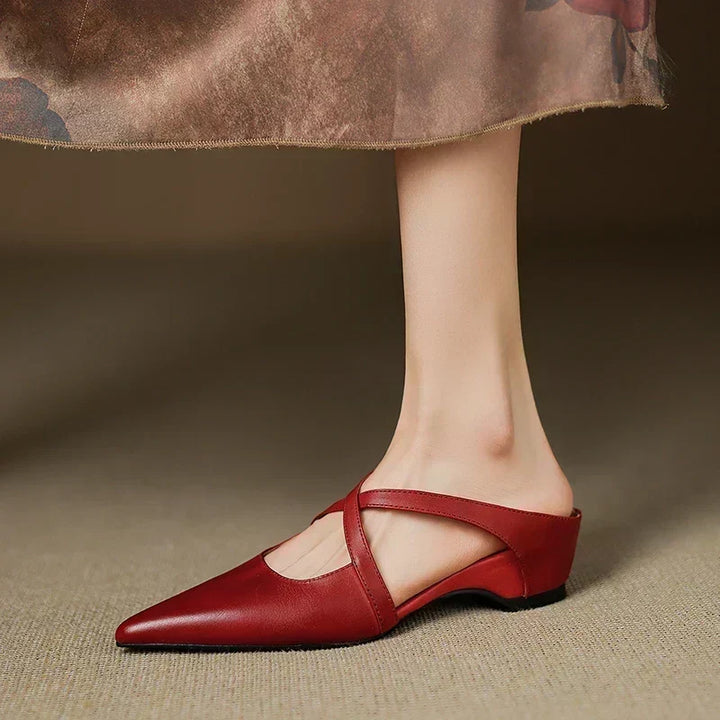 Eden Vesper Heeled Mules by Perlamila