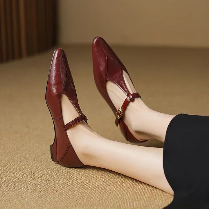 Sadie Luster Elegant Pumps by Perlamila