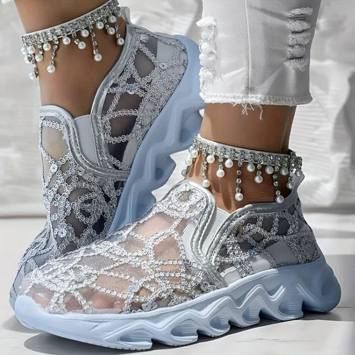 Josie Chime High-Top Sneakers by Perlamila
