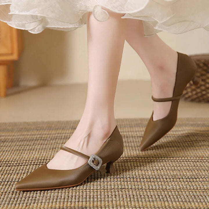 Willa Solace Kitten-Heel Pumps by Perlamila