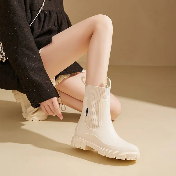 Lila Solace Mid-Calf Boots by Perlamila