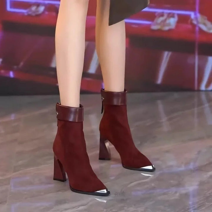 Josie Vesper Heeled Ankle Boots by Perlamila