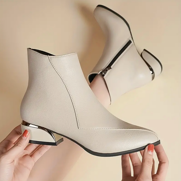 Georgia Luster Ankle Boots by Perlamila