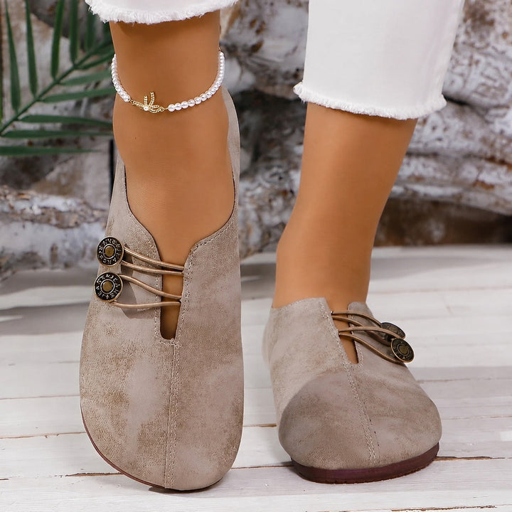 Piper Lagoon Slip-On Flats – Light Brown