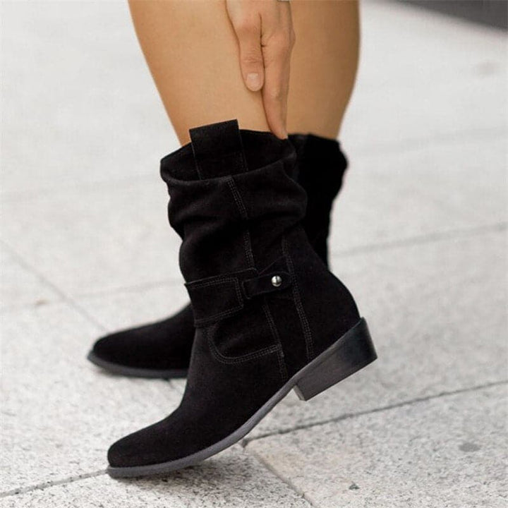 Teagan Riviera Knee-High Boots – Black