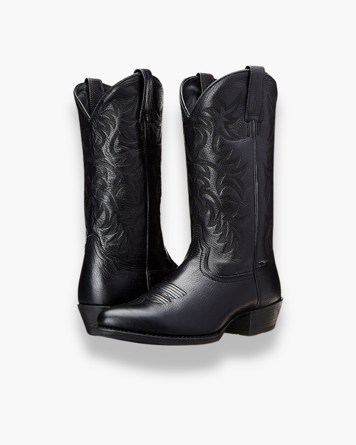 Finley Riviera Western Ankle Boots – Black