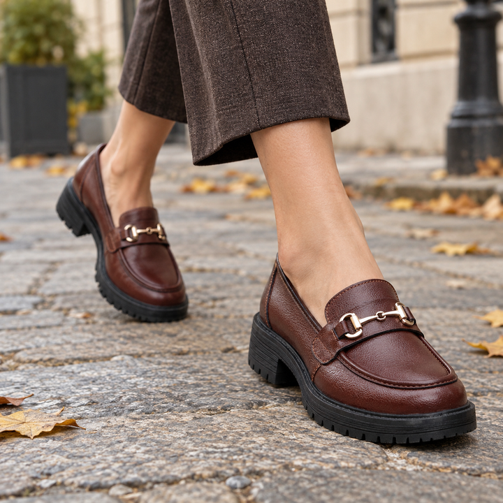 Kinsley Muse Loafers – Brown