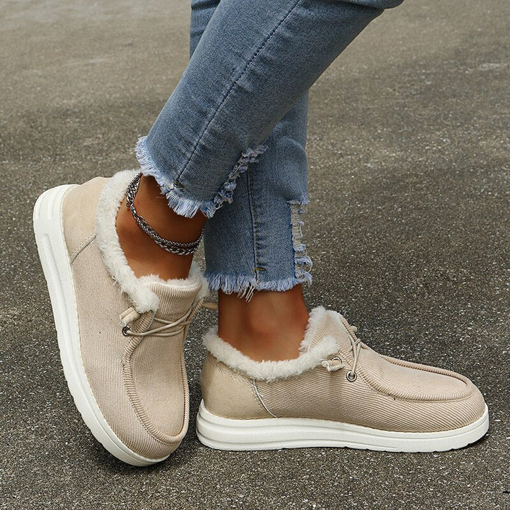 Imogen Halo Lined Moccasins by Perlamila
