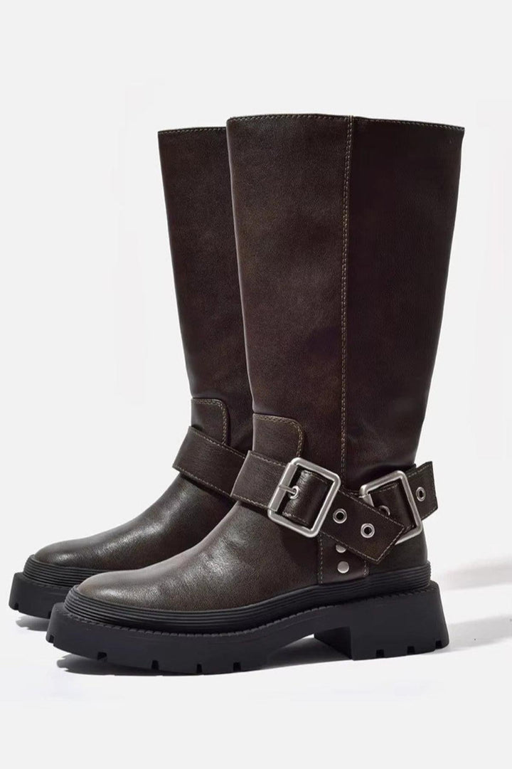 Hayden Muse Knee-High Boots – Brown