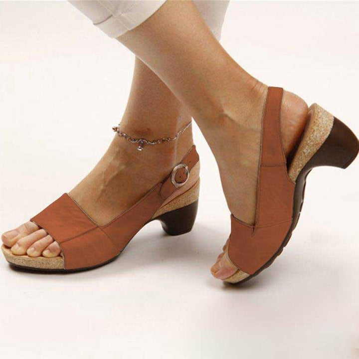 Payton Promenade Heeled Sandals – Brown