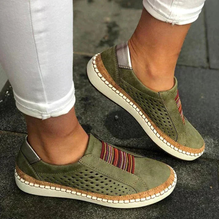 Madeline Harmony Slip-On Sneakers – Green