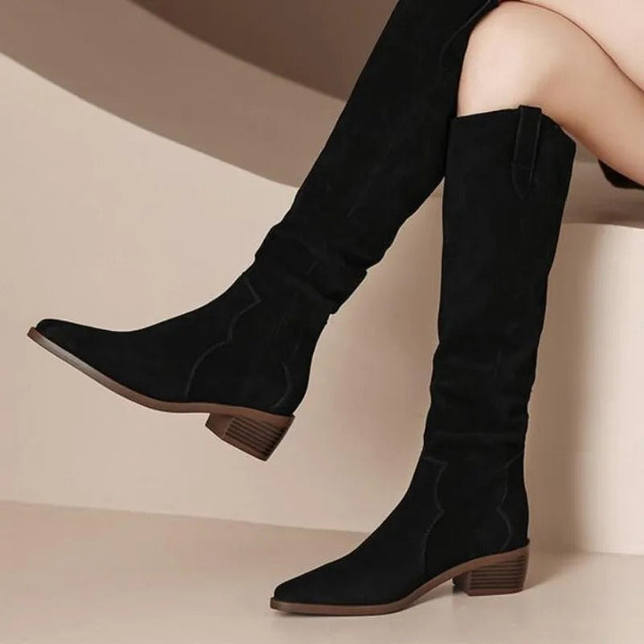 Riley Riviera Knee-High Boots – Black